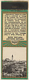 Portland Headlight from New England, Souvenir Views Match Cover series (U40.7), The Diamond Match Company American, Printed matchbook
