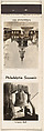 Philadelphia Souvenir from Philadelphia, Souvenir Views Match Cover series, Merchants Industries Incorporated  American, Printed matchbook