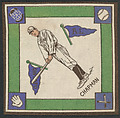 Ray Chapman, Cleveland, American League from Baseball Players Felt Blanket series (B18), Printed felt