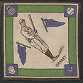 Jack Graney, Cleveland, American League from Baseball Players Felt Blanket series (B18), Printed felt