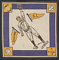 Nemo Leibold, Cleveland, American League from Baseball Players Felt Blanket series (B18), Printed felt