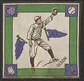 Ivy Olson, Cleveland, American League from Baseball Players Felt Blanket series (B18), Printed felt