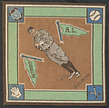Paddy Bauman, Detroit, American League from Baseball Players Felt Blanket series (B18), Printed felt