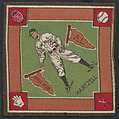 Roy Hartzell, New York, American League from Baseball Players Felt Blanket series (B18), Printed felt