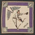 Dee Walsh, St. Louis, American League from Baseball Players Felt Blanket series (B18), Printed felt
