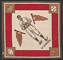 Walter Johnson, Washington, American League from Baseball Players Felt Blanket series (B18), Printed felt