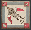 Ham Hyatt, Pittsburgh, National League from Baseball Players Felt Blanket series (B18), Printed felt