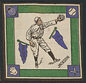 Joe Jackson, Cleveland, American League from Baseball Players Felt Blanket series (B18), Printed felt