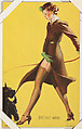 Man's Best Friend from Glamour Girls series (W424), International Mutoscope Reel Company, Commercial color lithograph