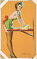 In The Dough from Glamour Girls series (W424), International Mutoscope Reel Company, Commercial color lithograph