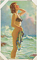 Free As The Breeze from Glamour Girls series (W424), International Mutoscope Reel Company, Commercial color lithograph
