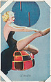 Out On A Limb from Glamour Girls series (W424), International Mutoscope Reel Company, Commercial color lithograph
