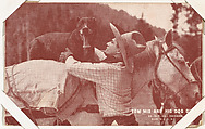 Tom Mix and his dog Duke from Western Stars -- Special Sets Exhibits series (W414), Exhibit Supply Company  American, Commercial color photolithograph