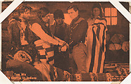 Tom Mix Held Captive by Indians from Western Stars -- Special Sets Exhibits series (W414), Exhibit Supply Company  American, Commercial color photolithograph