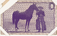 Tom Mix and Tony from Western Stars -- Special Sets Exhibits series (W414), Exhibit Supply Company  American, Commercial color photolithograph