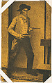 Two-Gun Bandit Holding Up The Red Gulch Bar from Western Stars or Scenes Exhibit Cards series (W412), Exhibit Supply Company American, Commercial color photolithograph