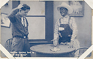 Teaches Cowboy from Western Stars or Scenes Exhibit Cards series (W412), Exhibit Supply Company  American, Commercial color photolithograph