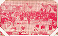 Scene from "War Paint" from Western Stars or Scenes Exhibit Cards series (W412), Commercial color photolithograph