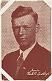 Charles A. Lindbergh from Lindbergh Exhibit Cards series (W451), Exhibit Supply Company  American, Commercial color photolithograph