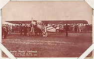 Capt. Charles "Plucky" Lindbergh Ready to Take Off from Lindbergh Exhibit Cards series (W451), Exhibit Supply Company  American, Commercial color photolithograph