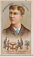 Clarence A. Freeman, Champion Checker Player, from the Champions of Games and Sports series (N184, Type 1) issued by W.S. Kimball & Co., W.S. Kimball & Co., Commercial color lithograph