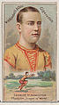 George W. Hamilton, Champion Jumper of the World, from the Champions of Games and Sports series (N184, Type 1) issued by W.S. Kimball & Co., W.S. Kimball & Co., Commercial color lithograph