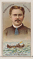 Paul Boynton, Champion Deep Sea Swimmer, from the Champions of Games and Sports series (N184, Type 1) issued by W.S. Kimball & Co., W.S. Kimball & Co., Commercial color lithograph