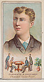 Clarence A. Freeman, Champion Checker Player, Champion Oarsman of the World, from the Champions of Games and Sports series (N184, Type 2) issued by W.S. Kimball & Co., W.S. Kimball & Co., Commercial color lithograph