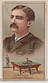 Jacob Schaefer, Champion Billiardist, from the Champions of Games and Sports series (N184, Type 2) issued by W.S. Kimball & Co., W.S. Kimball & Co., Commercial color lithograph