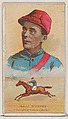Isaac Murphy, Champion Colored Jockey, from the Champions of Games and Sports series (N184, Type 2) issued by W.S. Kimball & Co., W.S. Kimball & Co., Commercial color lithograph