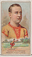 George W. Hamilton, Champion Jumper of the World, from the Champions of Games and Sports series (N184, Type 2) issued by W.S. Kimball & Co., W.S. Kimball & Co., Commercial color lithograph