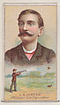 J.H. Jordan, Champion Live Pigeon Shot, from the Champions of Games and Sports series (N184, Type 2) issued by W.S. Kimball & Co., W.S. Kimball & Co., Commercial color lithograph
