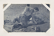A Fight for Life from Western Stars or Scenes Exhibit Cards series (W412), Exhibit Supply Company  American, Commercial color photolithograph