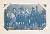Pawnee Bill Jr. in "Across the Plains" from Western Stars or Scenes Exhibit Cards series (W412), Exhibit Supply Company  American, Commercial color photolithograph