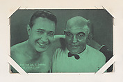 Monte Blue and Jas. J. Jeffries in "One Round Hogan" from Scenes from Movies Exhibit Cards series (W404), Exhibit Supply Company  American, Commercial color photolithograph