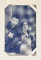 Beverly Bayne and Monte Blue in "Her Marriage Vow" from Scenes from Movies Exhibit Cards series (W404), Commercial color photolithograph
