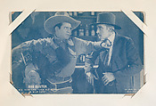 Bob Custer can "lick his weight in wild cats" from Western Stars or Scenes Exhibit Cards series (W412), Exhibit Supply Company  American, Commercial color photolithograph