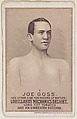 Card 1, Joe Goss, from the Prizefighters series (N269) issued by P. Lorillard Company to promote Mechanics Delight Long Cut Tobacco, P. Lorillard Company  American, Commercial color lithograph