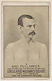 Card 2, George Fulljames, from the Prizefighters series (N269) issued by P. Lorillard Company to promote Mechanics Delight Long Cut Tobacco, P. Lorillard Company  American, Commercial color lithograph