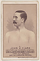 Card 5, John H. Clark, from the Prizefighters series (N269) issued by P. Lorillard Company to promote Mechanics Delight Long Cut Tobacco, P. Lorillard Company  American, Commercial color lithograph
