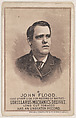 Card 6, John Flood, from the Prizefighters series (N269) issued by P. Lorillard Company to promote Mechanics Delight Long Cut Tobacco, P. Lorillard Company  American, Commercial color lithograph