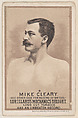 Card 8, Mike Cleary, from the Prizefighters series (N269) issued by P. Lorillard Company to promote Mechanics Delight Long Cut Tobacco, P. Lorillard Company  American, Commercial color lithograph