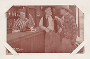 Jack Holt warns the sheriff to keep off from Western Stars or Scenes Exhibit Cards series (W412), Exhibit Supply Company American, Commercial color photolithograph