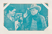 Wm. S. Hart in "Tumbleweeds" from Western Stars or Scenes Exhibit Cards series (W412), Exhibit Supply Company  American, Commercial color photolithograph