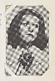Rita Hayworth from Movie Stars Exhibit Cards series (W401), Commercial photolithograph