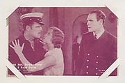 Jack Holt, Dorothy Revier & Ralph Graves in "Submarine" from Scenes from Movies Exhibit Cards series (W404), Exhibit Supply Company American, Commercial color photolithograph