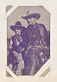 Buck Jones in "Blood Will Tell" from Western Stars or Scenes Exhibit Cards series (W412), Exhibit Supply Company American, Commercial color photolithograph