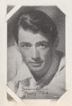 Gregory Peck from Movie Stars Exhibit Cards series (W401), Commercial photolithograph