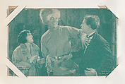 Lillian Rich, Robert Frazer and Victor McLaglen in "The Isle of Retribution" from Scenes from Movies Exhibit Cards series (W404), Exhibit Supply Company American, Commercial color photolithograph