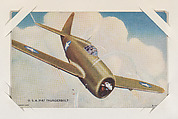 U. S. A. P-47 Thunderbolt from Military cards series (W615), International Mutoscope Reel Company, Commercial color photolithograph